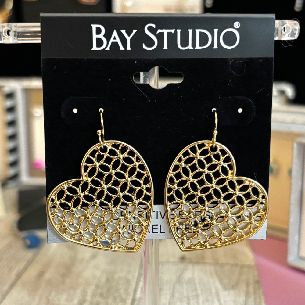 3/$17 Bay Studio Heart Earrings